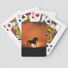 Horse in the Sunset Playing Cards