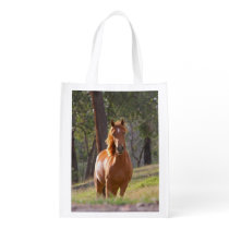Horse In The Woods Reusable Grocery Bag