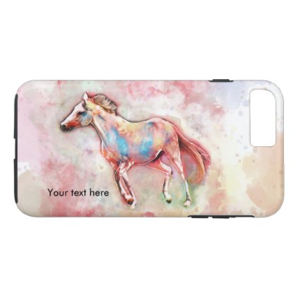 Horse in watercolor iPhone 8 plus/7 plus case