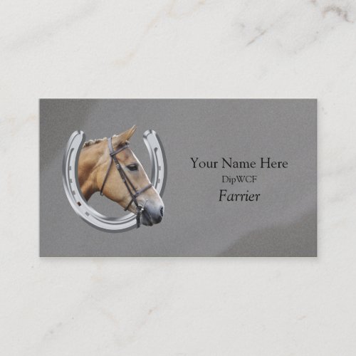 Farrier business card