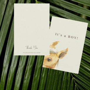 Horse It's a Boy Baby Shower Thank You