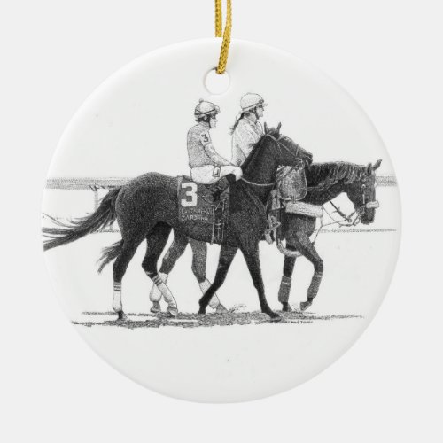 Horse  Jockey Ornament