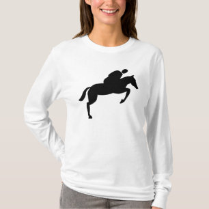 Horse Jumping - Black T-Shirt