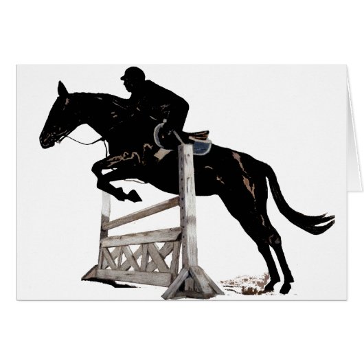 Horse Jumping Cards (Front Horizontal)
