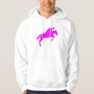 Horse Jumping - Magenta Hoodie