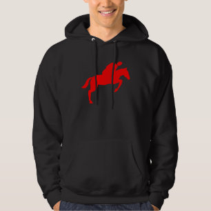 Horse Jumping - Red Hoodie