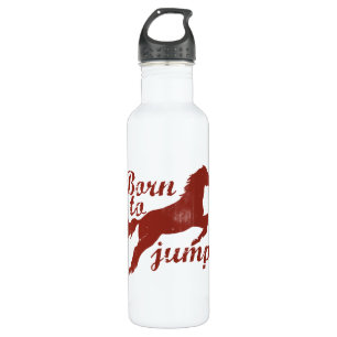 Horse Jumping Stainless Steel Water Bottle