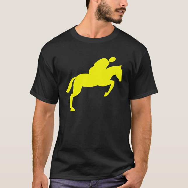 Horse Jumping - Yellow T-Shirt (Front)