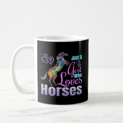 Horse Just A Who Loves Horses Coffee Mug