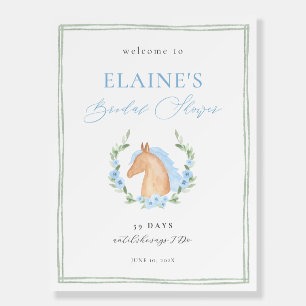 Horse Kentucky Derby Bridal Shower Welcome Sign