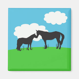 Horse Kisses Magnet