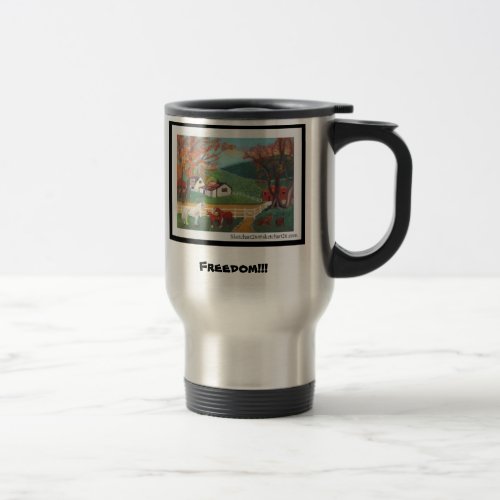 Horse Landscape Travel Mug