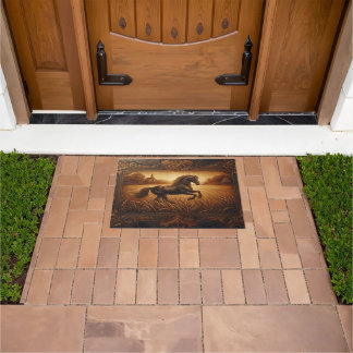 Horse Leather Door Mat