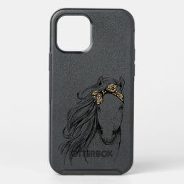 Horse Leopard Face Horseback Riding Horse Lover Gi OtterBox Symmetry iPhone 12 Pro Case