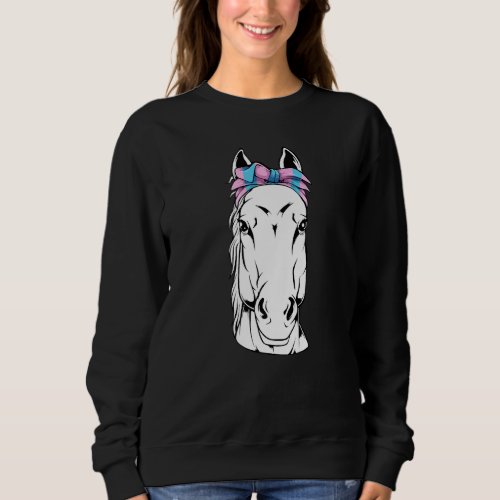Horse  Lgbt Q Cute Animal Transgender Pride Trans  Sweatshirt