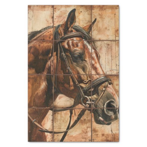 Horse Life Tissue Paper