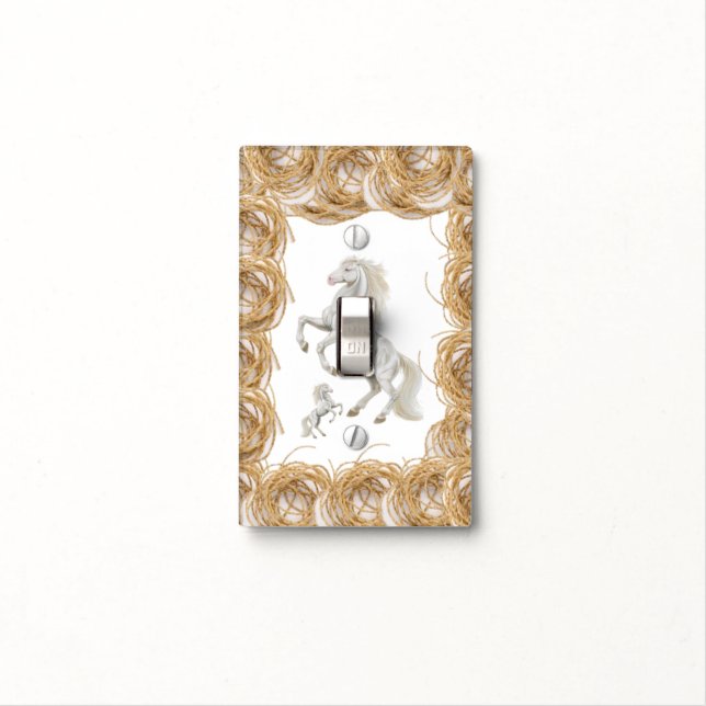Horse Light Switch Cover (In Situ)