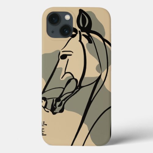 Horse line  iPhone 13 case