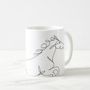 Horse Line Drawing Coffee Mug