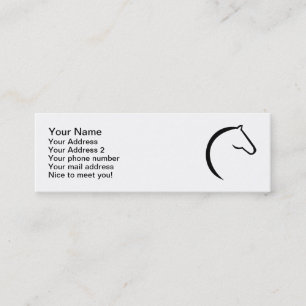 Horse logo mini business card