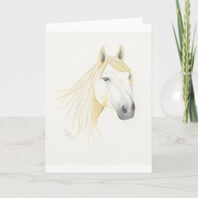 Horse Love Blank Greeting Card (Front)