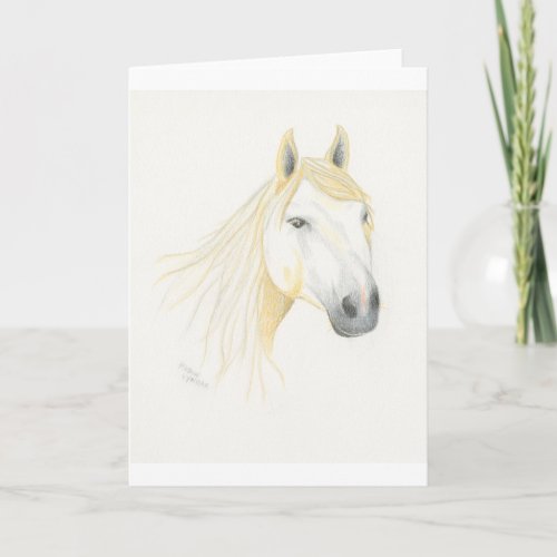 Horse Love Blank Greeting Card