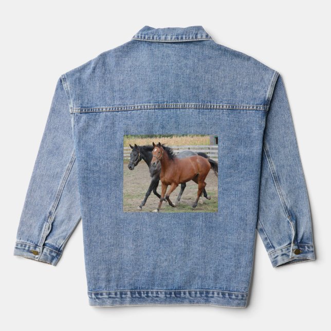 Horse Love Denim Jacket (Back)
