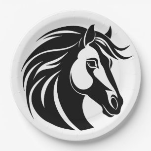 Horse Love Equestrian Paper Plates