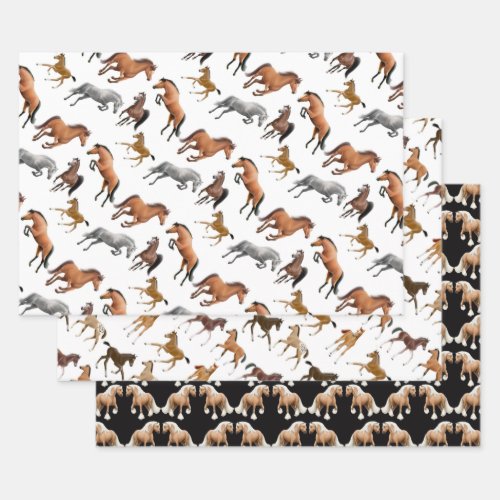 Horse Love Equestrian Wrapping Paper