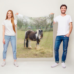 Horse love fleece blanket