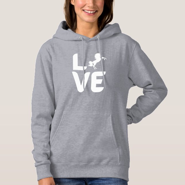 Horse LOVE Women’s Sweatshirt – Stylish Equestrian (Front)