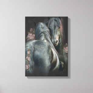 Horse Love - Wrapped Canvas Print