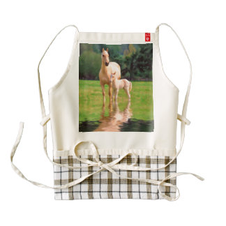 Horse Love Zazzle HEART Apron