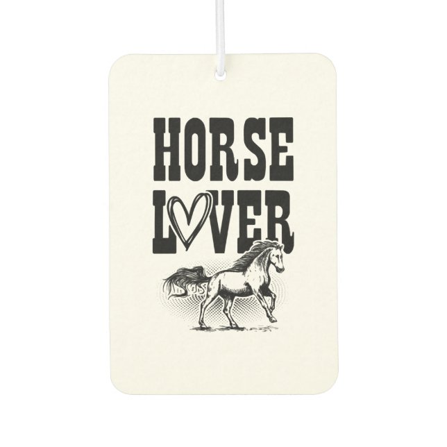 Horse lover air freshener (Front)