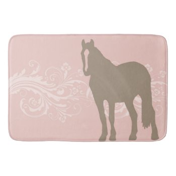Horse Lover Bathroom Mat by PaintingPony at Zazzle