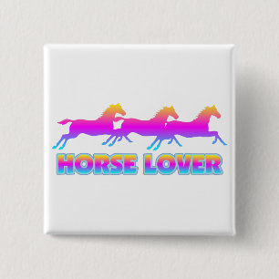 Horse Lover Button