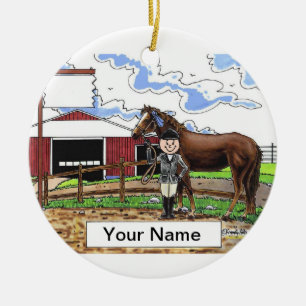 Horse Lover Ceramic Ornament
