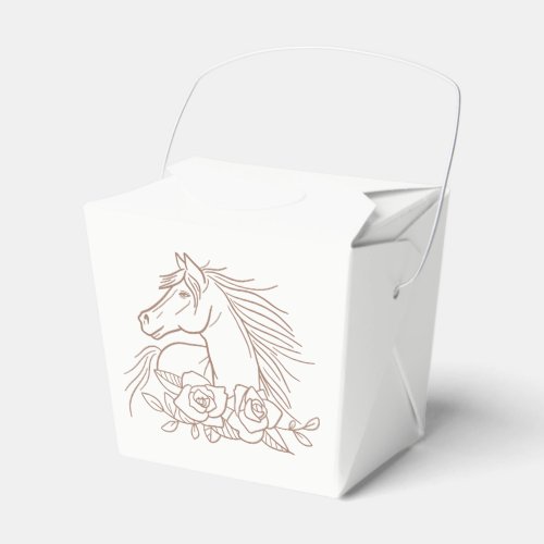 Horse Lover Country Wedding Western Rustic Equine Favor Boxes