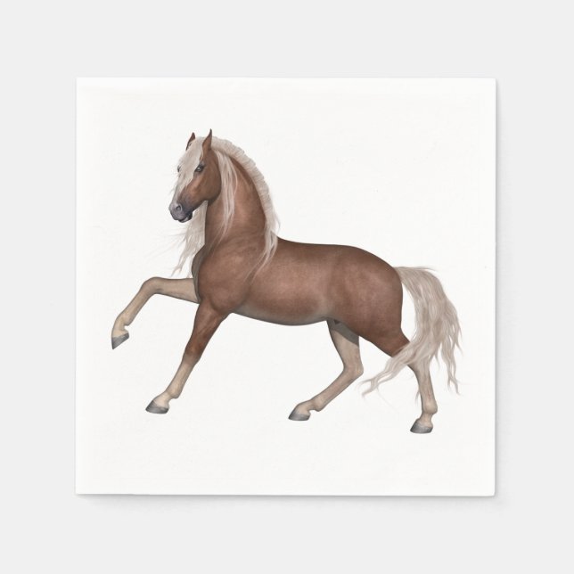 Horse Lover Country Western Pony Equestrian Party Napkins (Front)