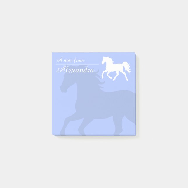 Horse Lover Elegant Custom Note (Front)
