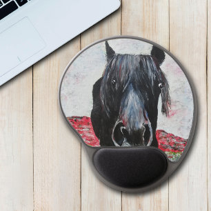 Horse lover equestrian gift gel mouse pad