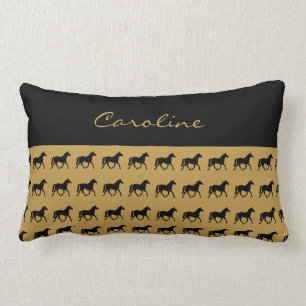Horse Lover Equestrian Lumbar Pillow