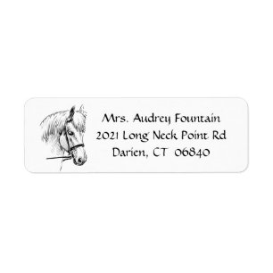 Horse Lover Equestrian Western Country Rodeo Label