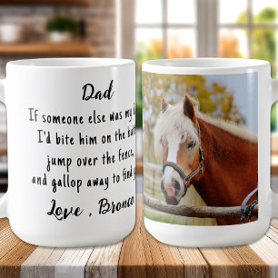 Horse Lover Funny Equestrian Custom Photo Coffee Mug