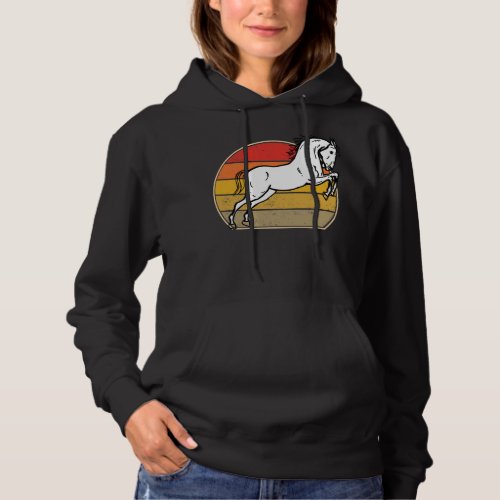 HORSE Lover Funny Farmer Retro Vintage Forest Hoodie