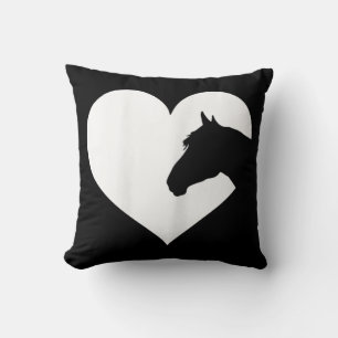 Horse lover  gift for girls & women who love horse throw pillow