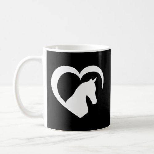 Horse Lover Gift for Girls Women Who Love Horses H Coffee Mug