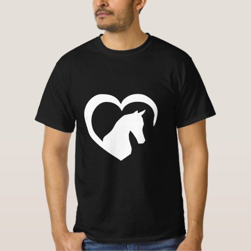 Horse Lover Gift for Girls Women Who Love Horses H T_Shirt