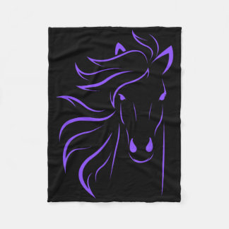 Horse Lover Gifts Womens Equestrian Men Horseback Fleece Blanket