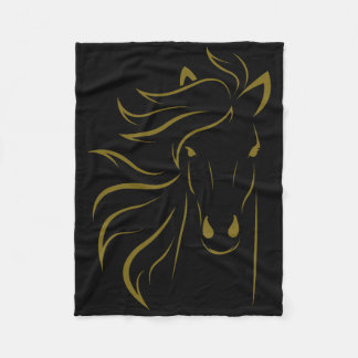 Horse Lover Gifts Womens Equestrian Men Horseback Fleece Blanket